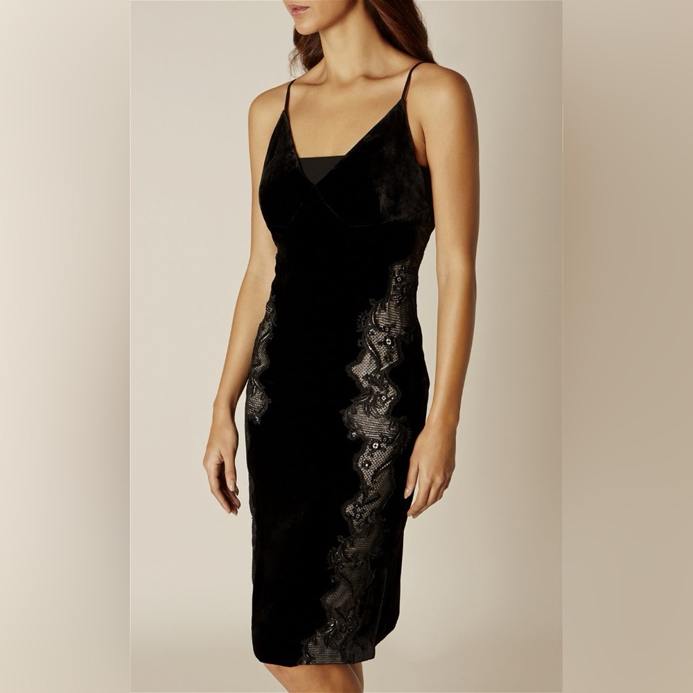 Karen Millen velvet midi dress
